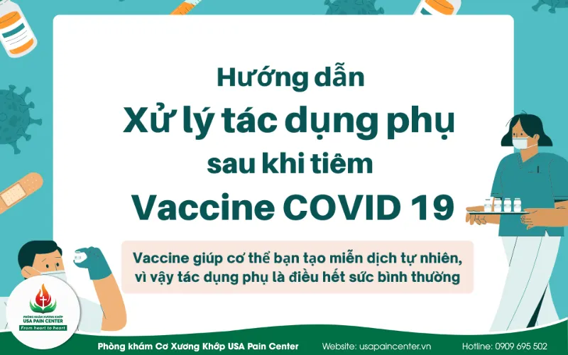 Cách xử lý Đau nhức sau khi tiêm vaccine Covid 19 từ CDC
