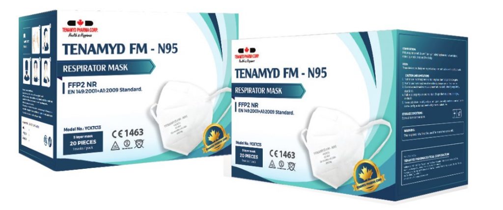 Khẩu trang Tenamyd FM N95 tại thị trường châu Âu