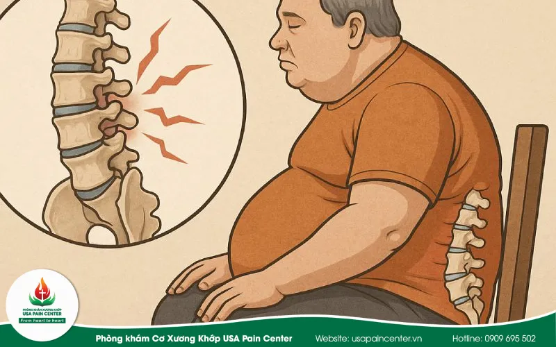 triệu chứng quá tải cột sống