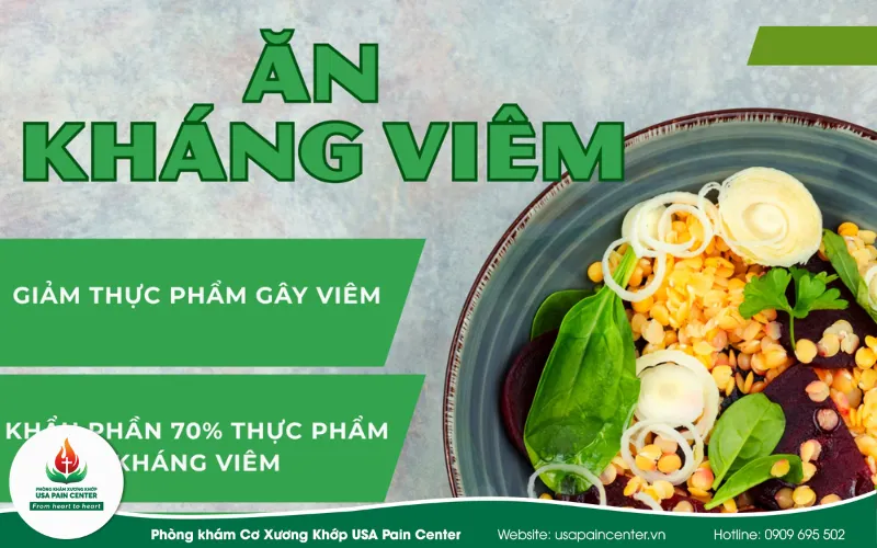 Chế độ dinh dưỡng chống viêm hỗ trợ xương khớp